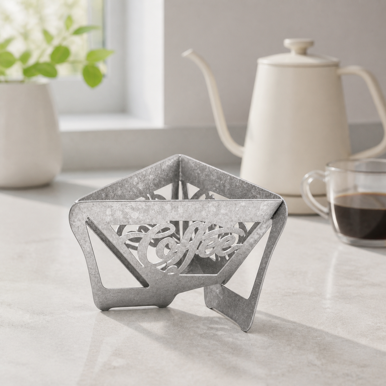 Assembleable Pure Titanium Coffee Filter Stand