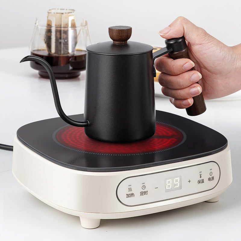350ml Pour Over Coffee Kettle - Stainless Steel 304 with Walnut Handle