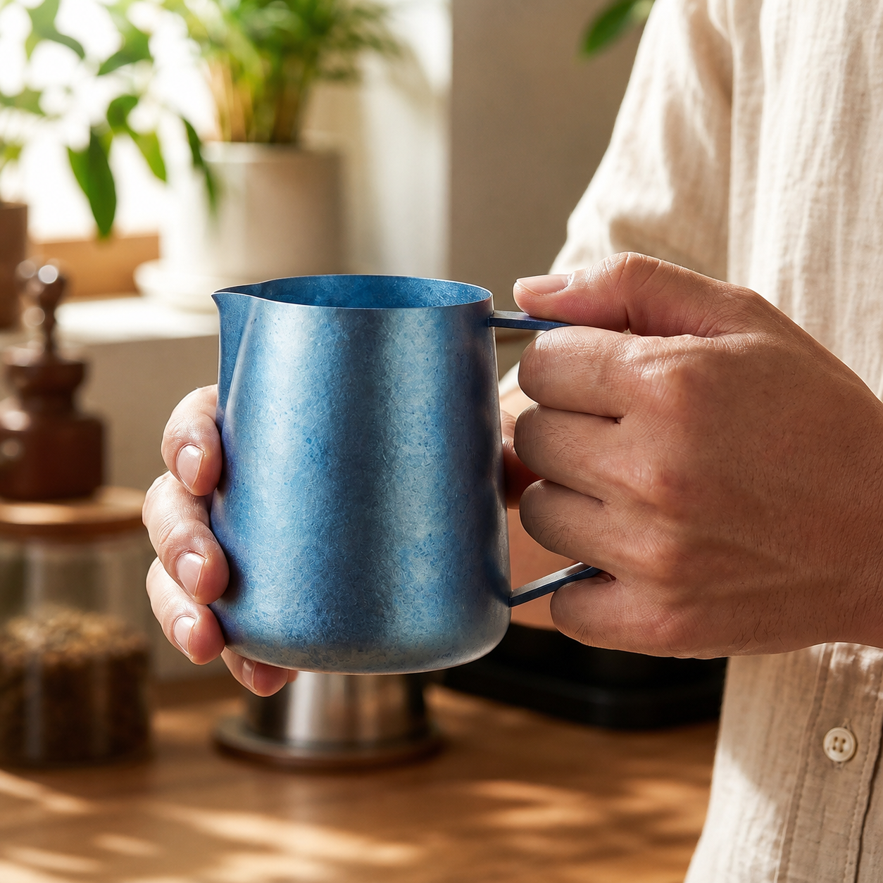 Pure Titanium Frothing Pitcher 450ml