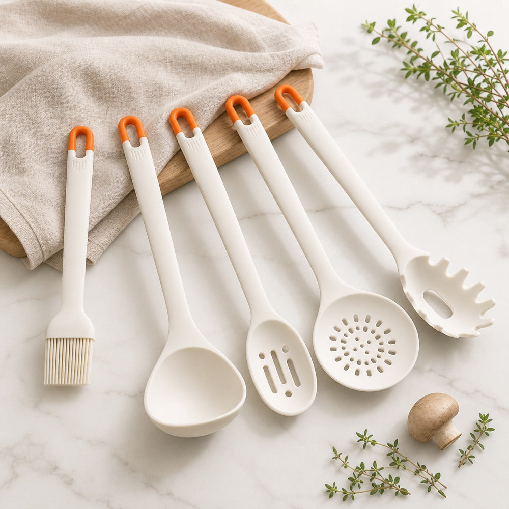 11-Piece Silicone Kitchen Utensil Set with Holder