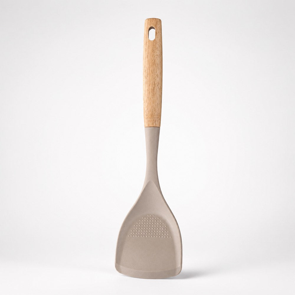 4-Piece Wooden-Handle Silicone Kitchen Utensil Set
