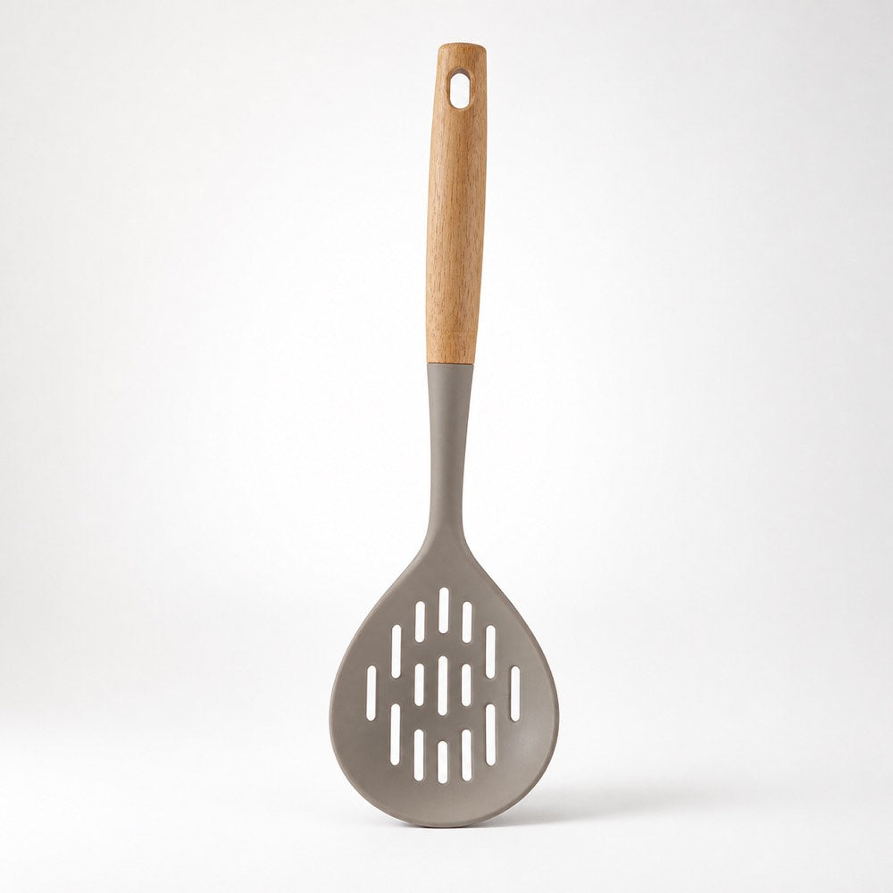 4-Piece Wooden-Handle Silicone Kitchen Utensil Set