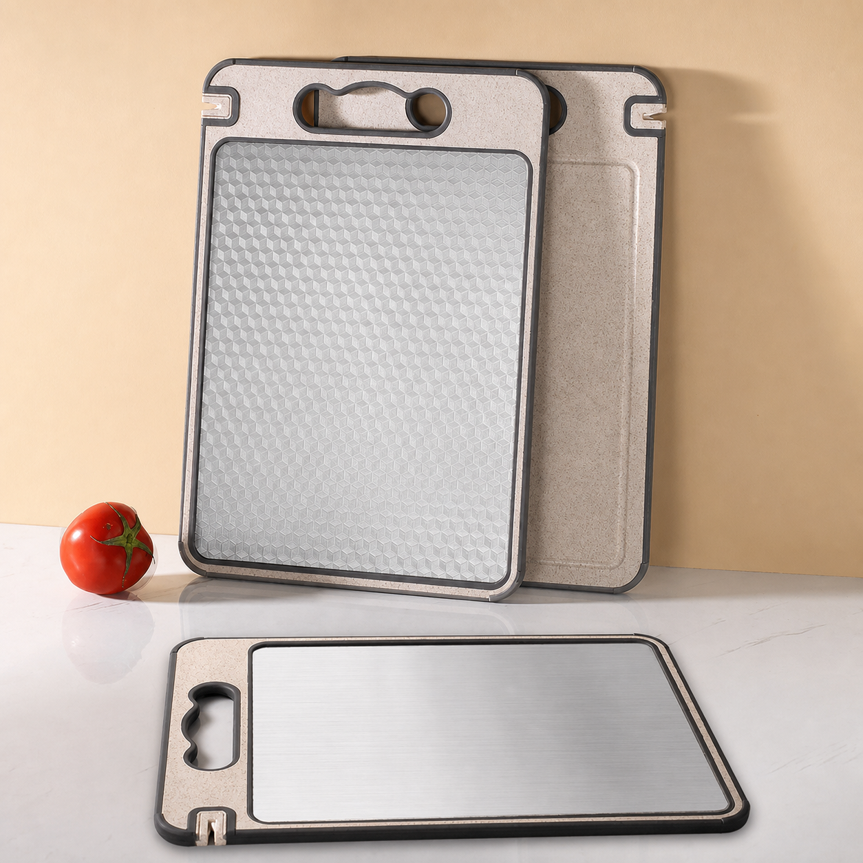 Stainless Steel Double-Sided Cutting Board