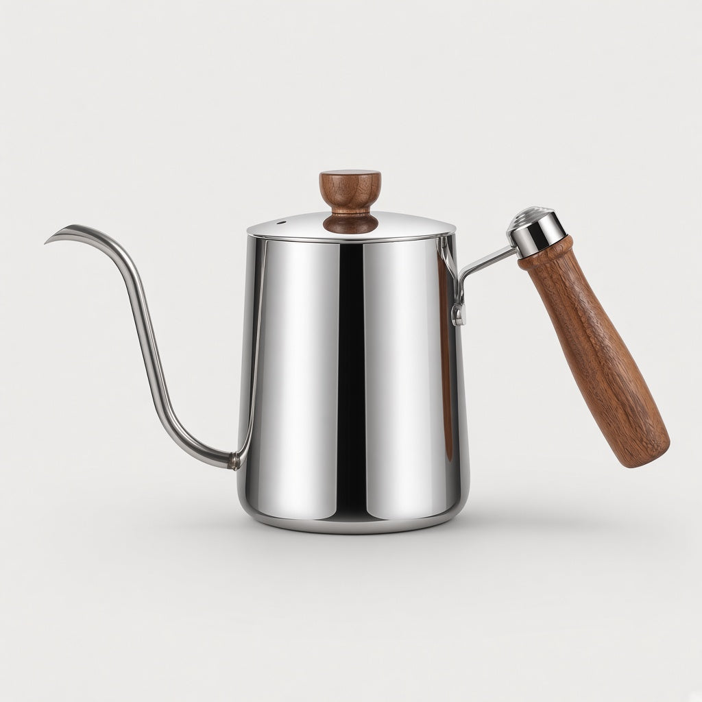 350ml Pour Over Coffee Kettle - Stainless Steel 304 with Walnut Handle